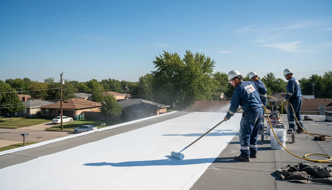 Commercial roof coating in Findlay, IL near me